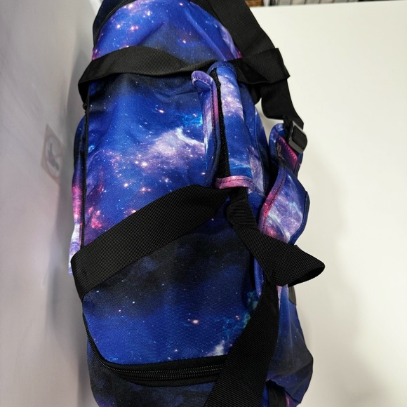 JanSport SuperBreak Away Duffel Bag 40L Space Dust Galaxy Purple NWT - Picture 7 of 7